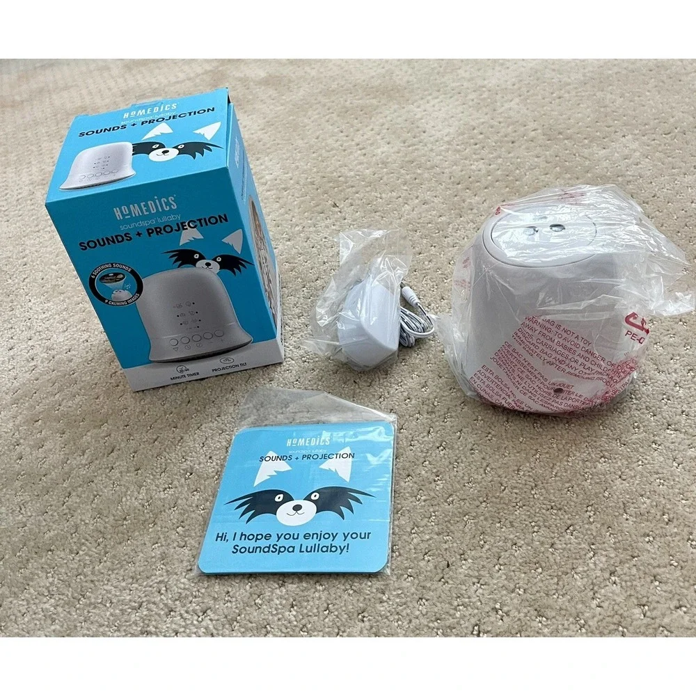 HOMEDICS (NEW)Sound Spa Lullaby Sound + Projection Baby 6 Sounds Timer Machine